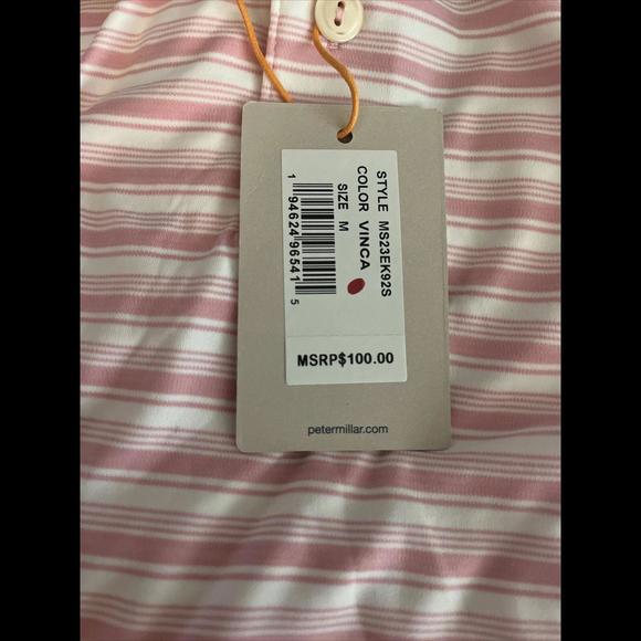 Peter Millar Golf Men's M Summer Comfort Crown Sport Polo - $100 NWT - Picture 4 of 7